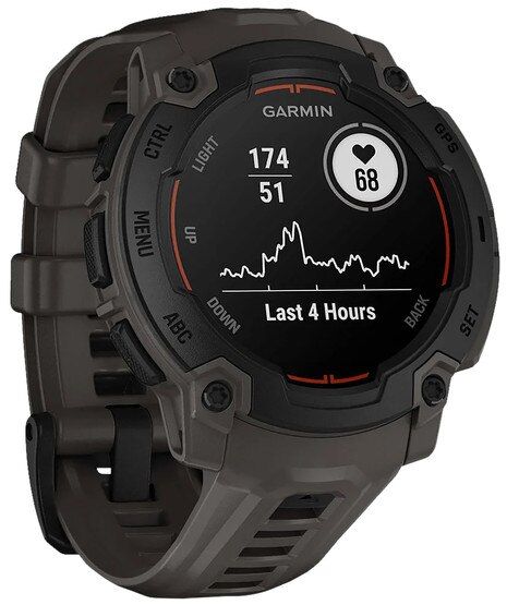 This rugged smartwatch features navigation and health tracking.